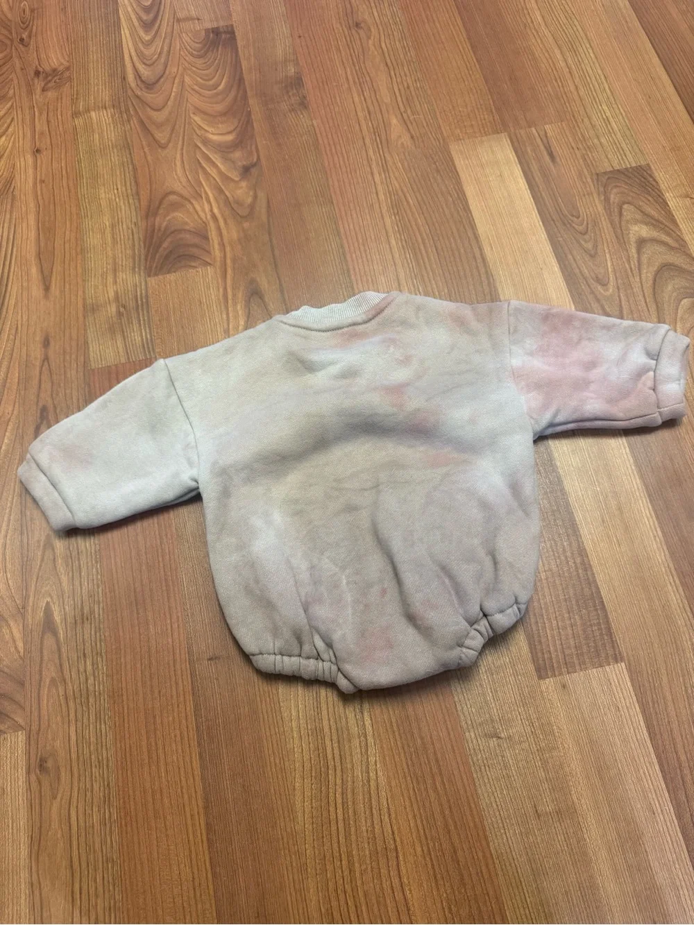 Badwood baby muted mauve crewneck romper - 3-6M